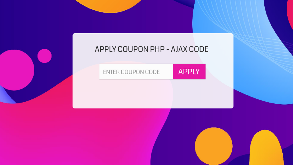 pply coupon code in php